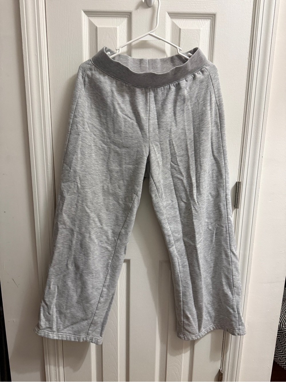 Girls' Light Gray Knit Lounge Pants